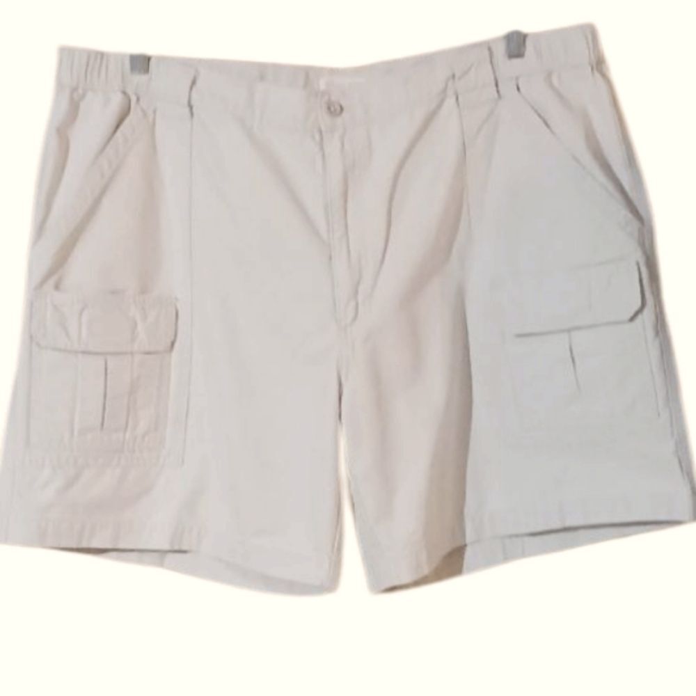 Savane Men's Cargo Shorts Beige with 6 pockets Size 44 Waist